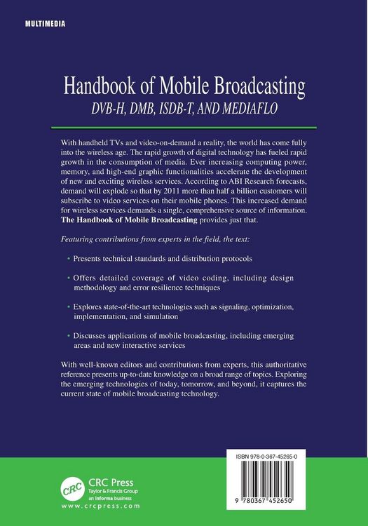 Produktbild: Handbook of Mobile Broadcasting