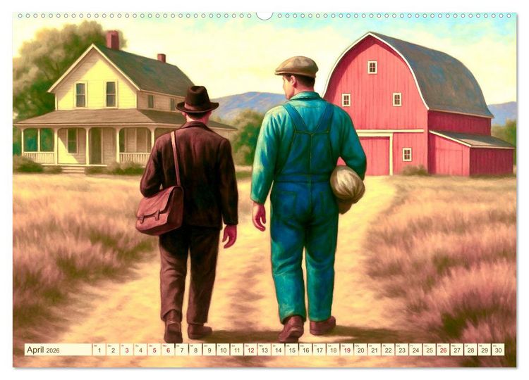 Produktbild: John Steinbeck (Wandkalender 2026 DIN A2 quer), CALVENDO Monatskalender
