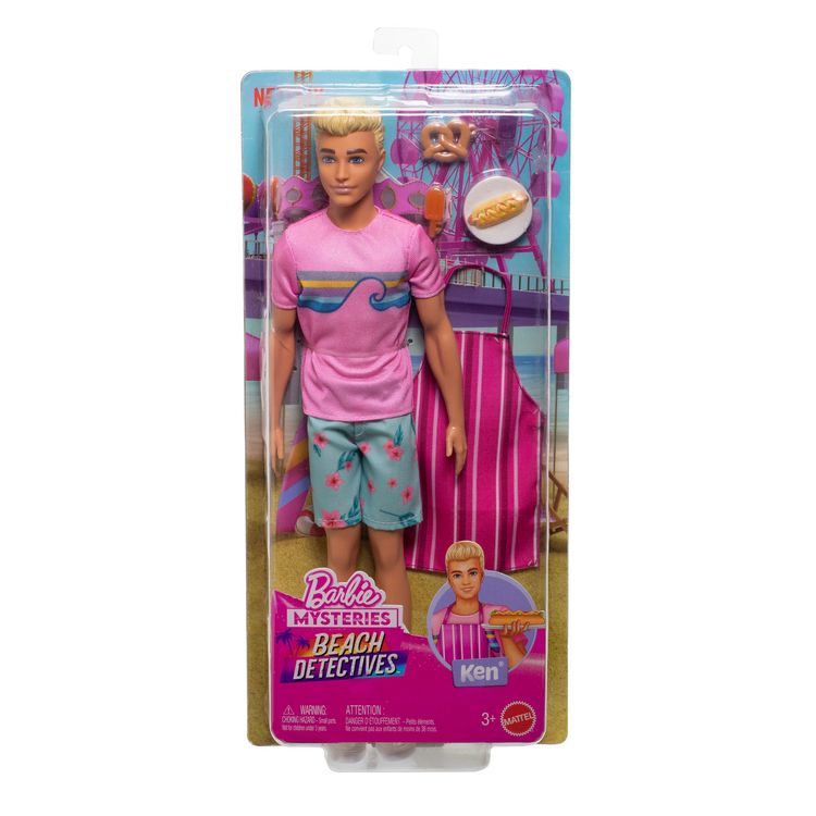 Produktbild: Barbie Mysteries: Mission Strand Ken Puppe und Zubeh&ouml;r