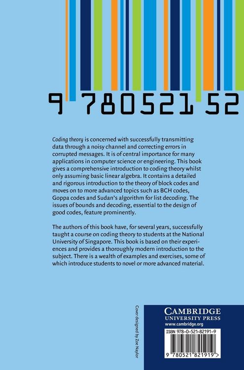 Produktbild: Coding Theory
