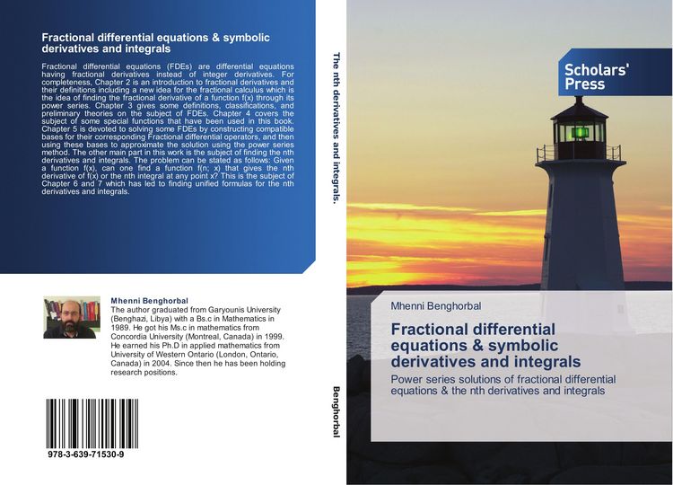 Produktbild: Fractional differential equations & symbolic derivatives and integrals