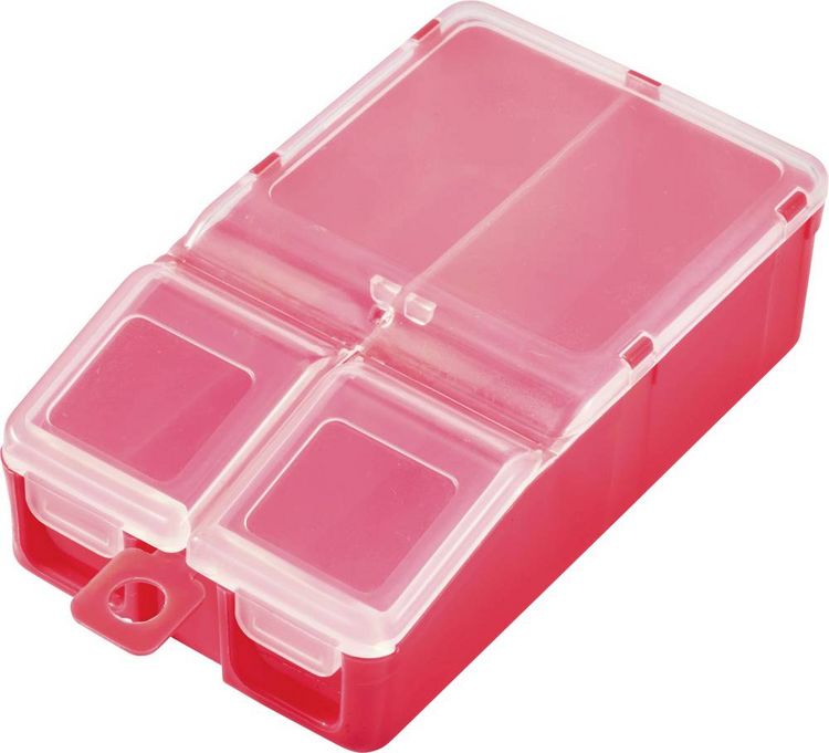 Produktbild: TRU COMPONENTS TC-ERB-9056 Sortimentskasten (L x B x H) 113 x 60 x 30 mm Anzahl F&auml;cher: 2 variable Unterteilung Inhalt 1 St.