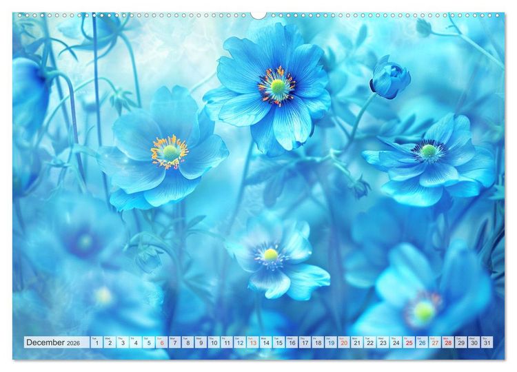 Produktbild: Etherial flowers (High Quality Premium Wall Calendar 2026 DIN A2 landscape),CALVENDO 12 Month Wall Calendar