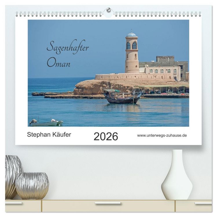 Produktbild: Sagenhafter Oman (hochwertiger Premium Wandkalender 2026 DIN A2 quer), Kunstdruck in Hochglanz