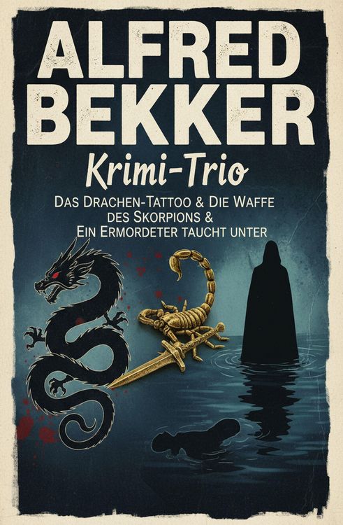 Produktbild: Krimi-Trio: Das Drachen-Tattoo & Die Waffe des Skorpions & Ein Ermordeter taucht unter