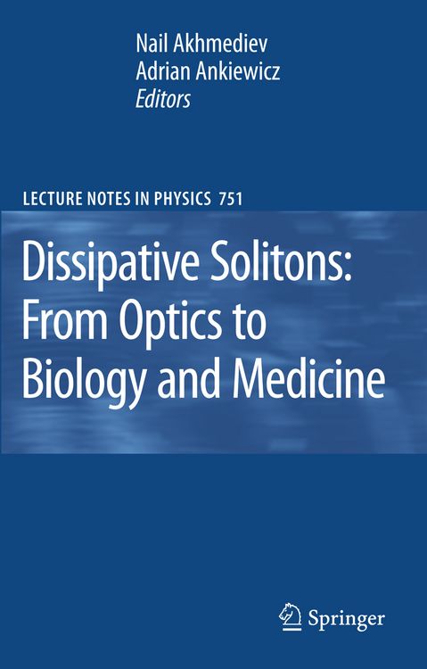 Produktbild: Dissipative Solitons: From Optics to Biology and Medicine