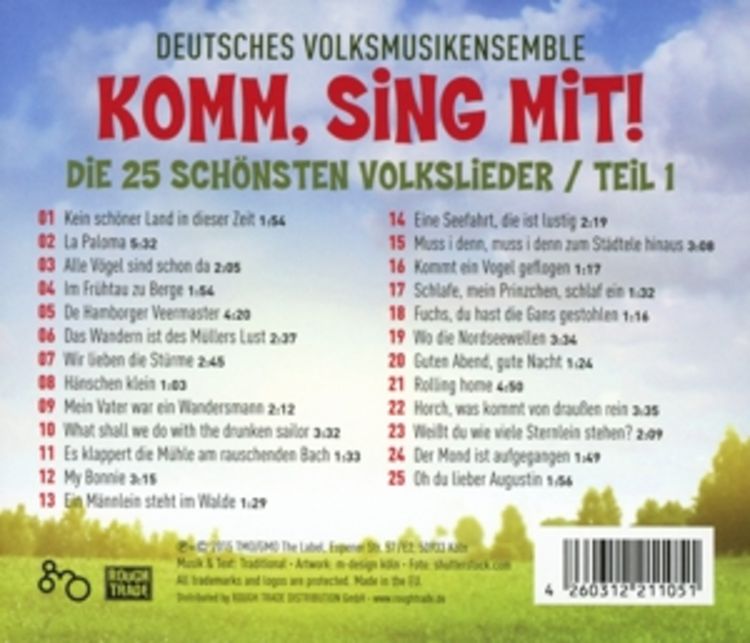 Produktbild: Komm,Sing Mit!-Die 25 sch&ouml;nsten Volkslieder 1