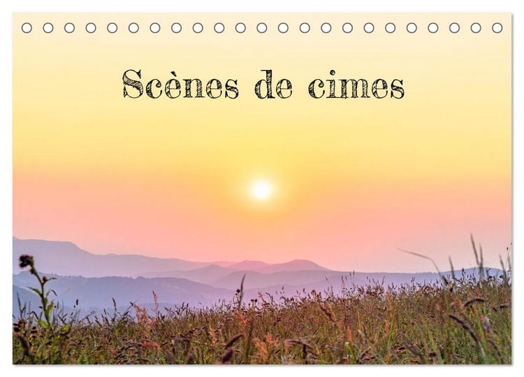 Produktbild: Sc&egrave;nes de cimes (Calendrier de bureau 2026 DIN A5 vertical), CALVENDO calendrier mensuel