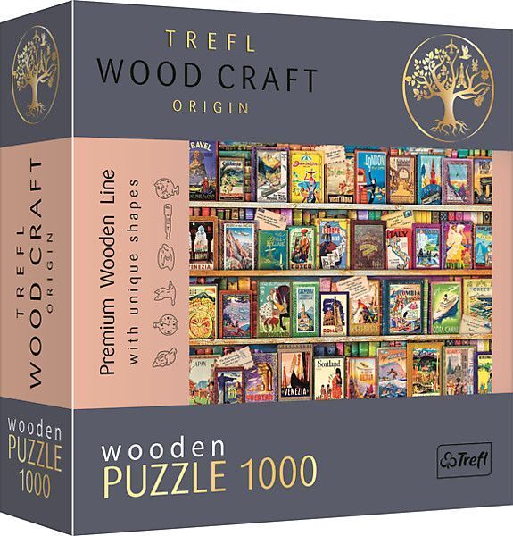 Produktbild: Holz Puzzle 1000 Weltreisef&uuml;hrer