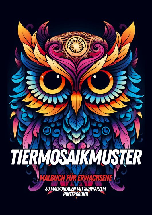 Produktbild: Malbuch f&uuml;r Erwachsene - Tiermosaikmuster