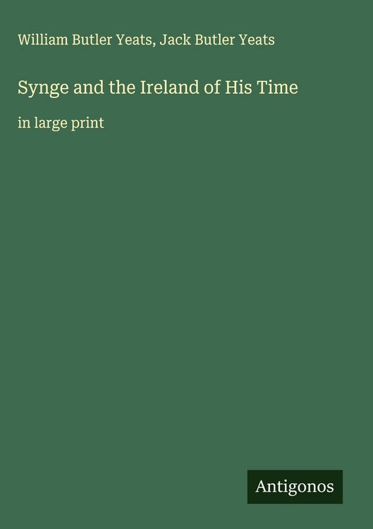 Produktbild: Synge and the Ireland of His Time