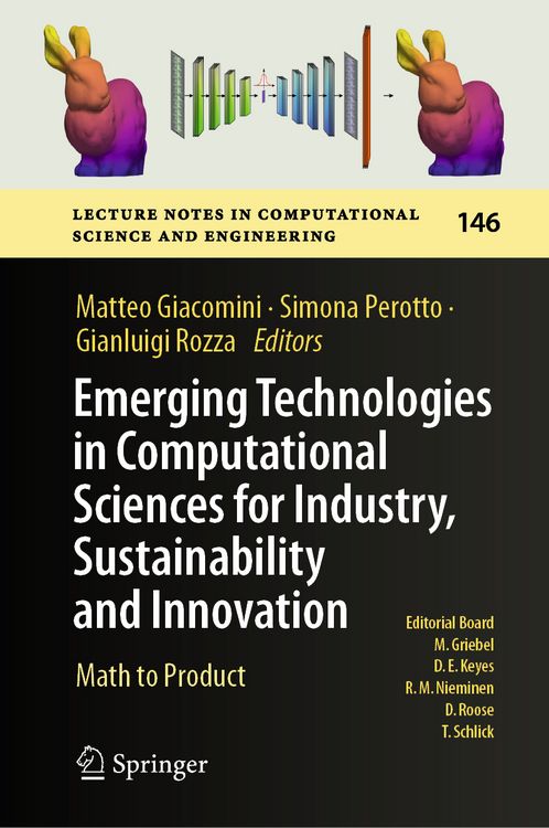Produktbild: Emerging Technologies in Computational Sciences for Industry, Sustainability and Innovation