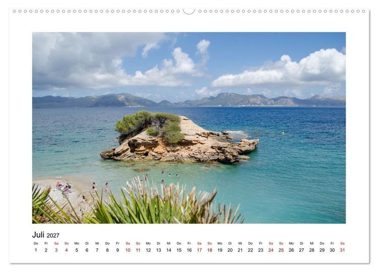 Produktbild: Mallorca - Stille Orte (Wandkalender 2027 DIN A2 quer), CALVENDO Monatskalender