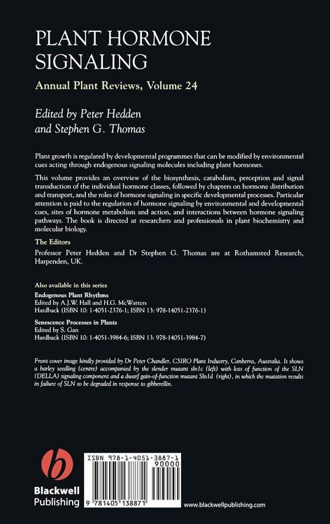 Produktbild: Annual Plant Reviews, Plant Hormone Signaling
