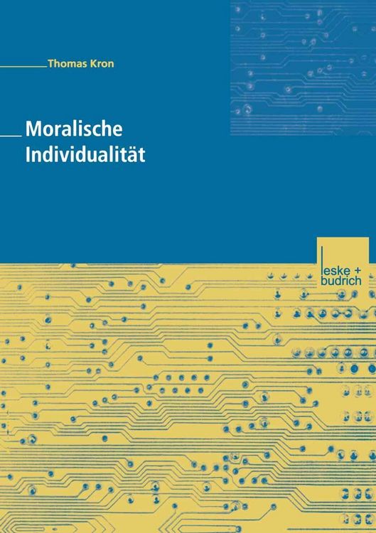 Produktbild: Moralische Individualit&auml;t