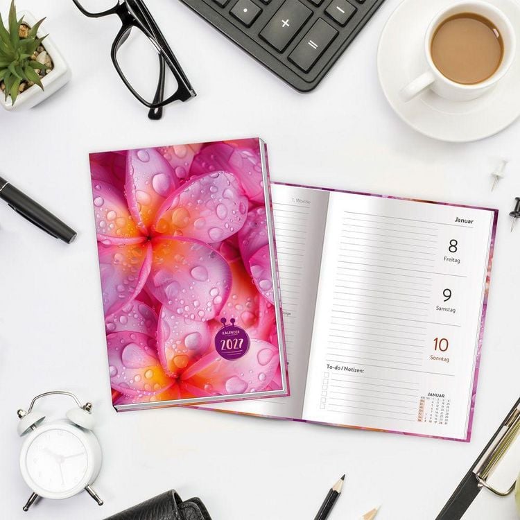 Produktbild: TR&Ouml;TSCH - Taschenkalender A6 Flowers 2027