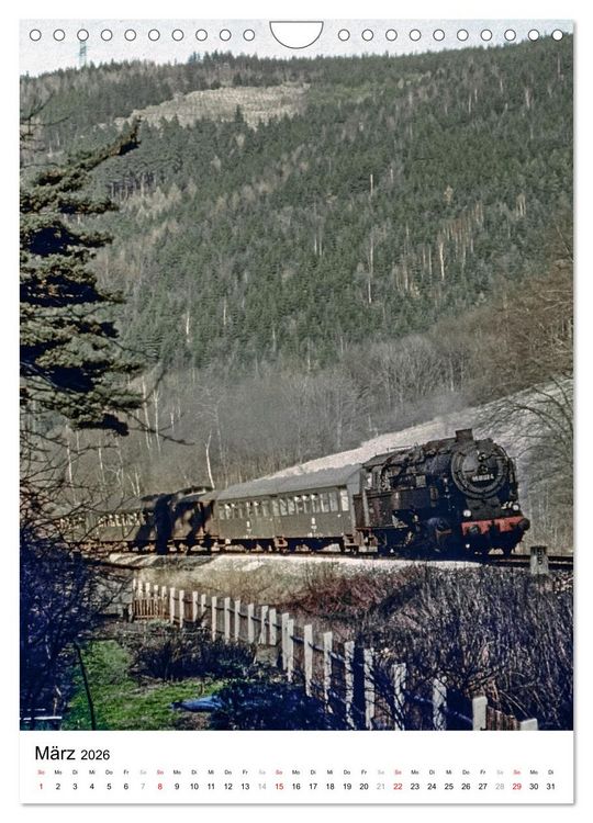 Produktbild: Deutsche Reichsbahn-Dampfz&uuml;ge vor &uuml;ber 40 Jahren (Wandkalender 2026 DIN A4 hoch), CALVENDO Monatskalender