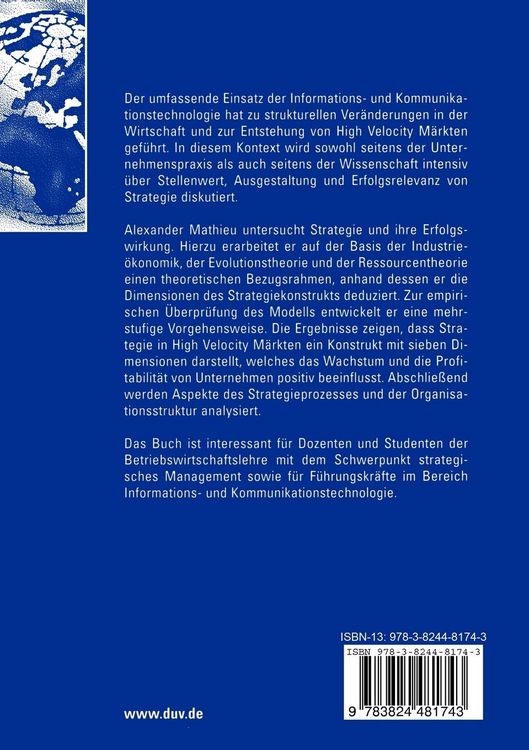 Produktbild: Strategie in High Velocity M&auml;rkten