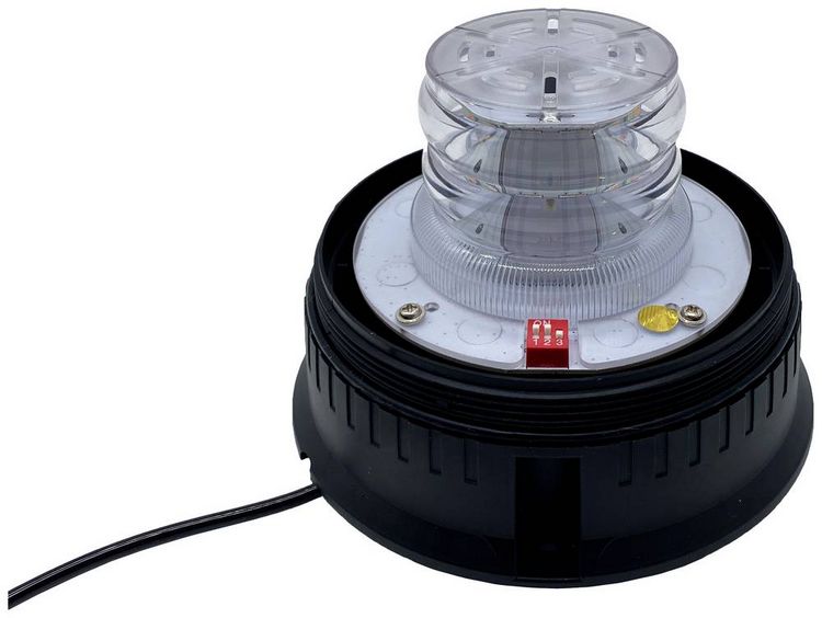 Produktbild: Berger & Schr&ouml;ter Rundumleuchte SM825HCAB 12 V, 24 V mit KFZ-Stecker, &uuml;ber Bordnetz Magnet-Befestigung, Schraubmontage, Saugnapf Blau, Orange