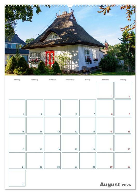 Produktbild: Ostseebad Prerow - Dar&szlig;er Momente - Terminplaner (hochwertiger Premium Wandkalender 2026 DIN A2 hoch), Kunstdruck in Hochglanz
