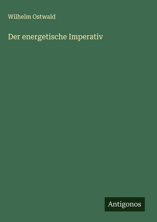 Produktbild: Der energetische Imperativ