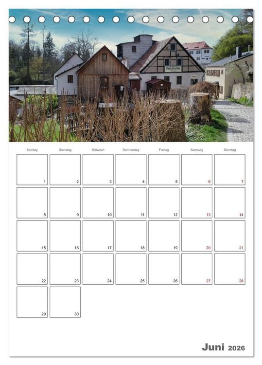 Produktbild: Radeberg und die Schl&ouml;sser im R&ouml;dertal (Tischkalender 2026 DIN A5 hoch), CALVENDO Monatskalender