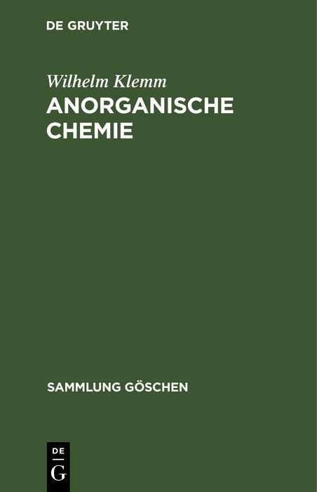Produktbild: Anorganische Chemie