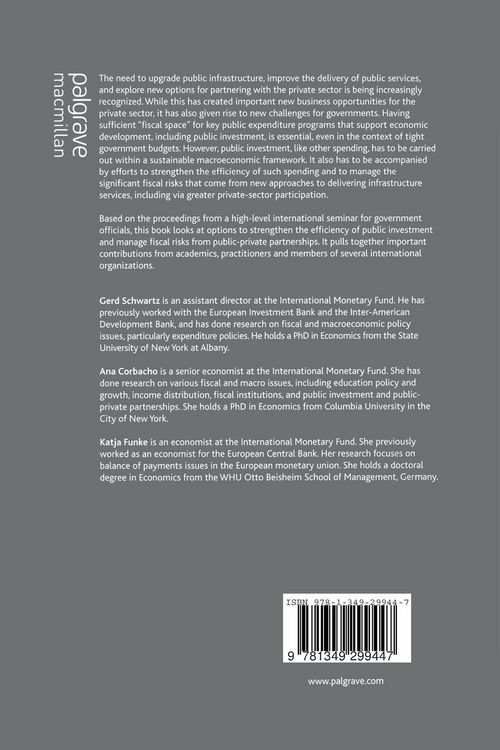 Produktbild: Public Investment and Public-Private Partnerships
