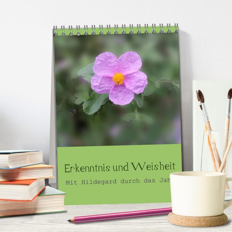 Produktbild: Erkenntnis und Weisheit - Hildegard von Bingen (Tischkalender 2026 DIN A5 hoch), CALVENDO Monatskalender