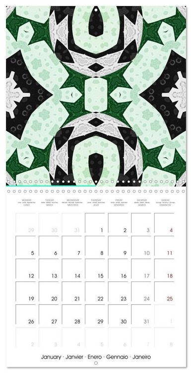 Produktbild: Mandalas Recherche int&eacute;rieure (Calendrier mural carr&eacute; 2026 30x30 cm) Calendrier double avec une page pour vos prises de notes