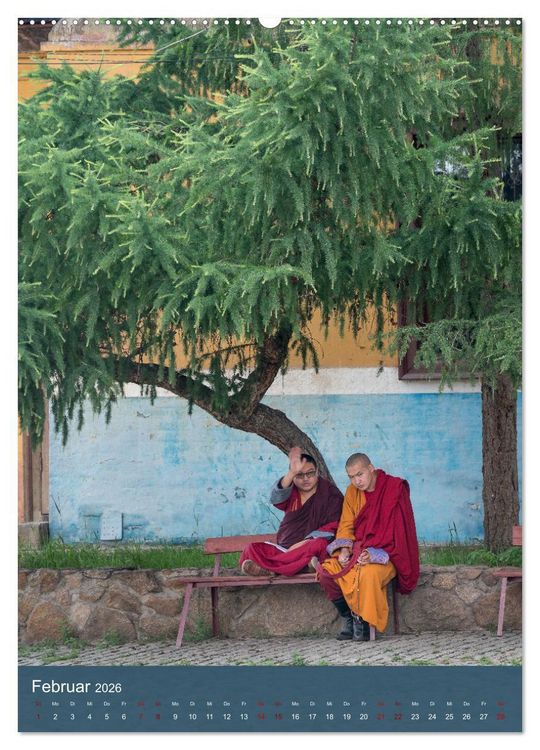 Produktbild: Mongolei - Mensch, Natur und Religion im Einklang (hochwertiger Premium Wandkalender 2026 DIN A2 hoch), Kunstdruck in Hochglanz