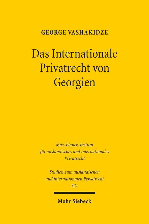 Produktbild: Das Internationale Privatrecht von Georgien