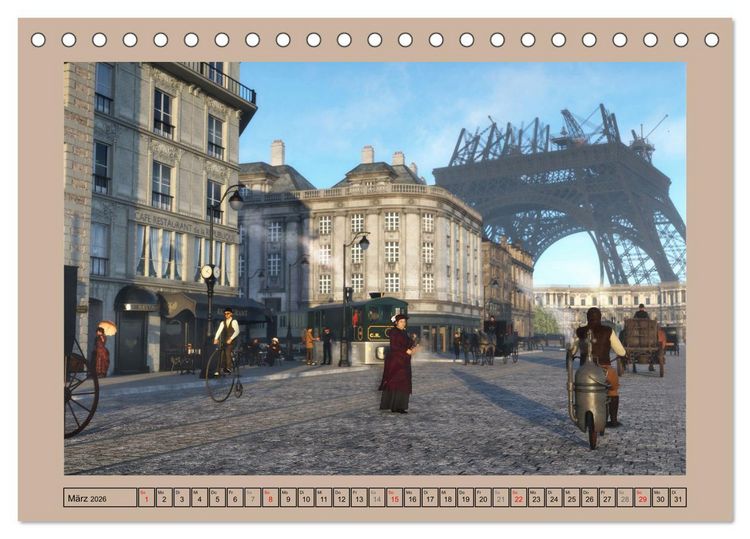 Produktbild: Steampunk Ferien (Tischkalender 2026 DIN A5 quer), CALVENDO Monatskalender