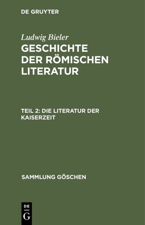 Produktbild: Die Literatur der Kaiserzeit