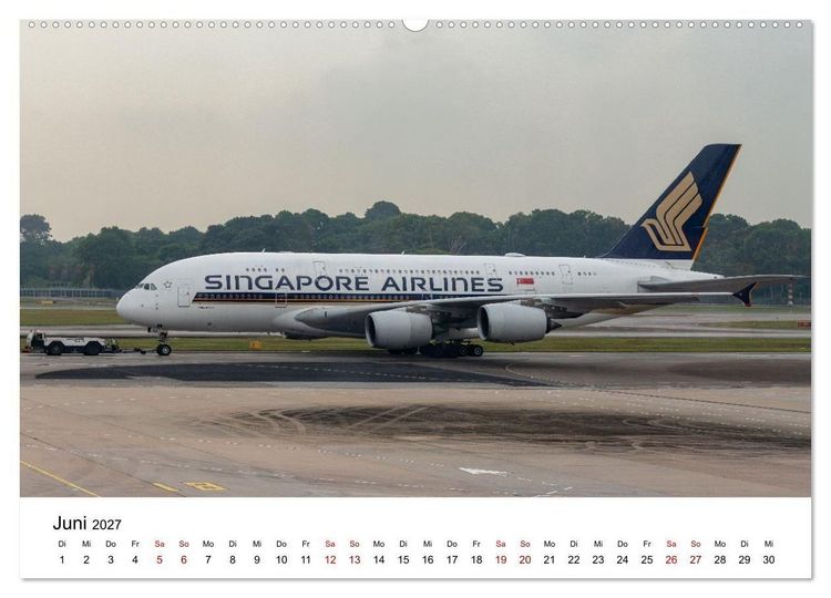 Produktbild: Airbus A380 - K&ouml;nig der L&uuml;fte (Wandkalender 2027 DIN A2 quer), CALVENDO Monatskalender