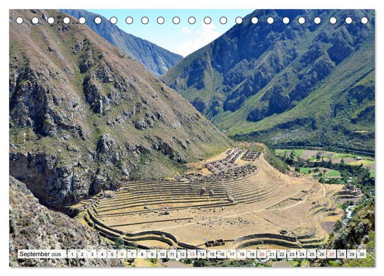 Produktbild: Inkabauten in PERU, Bauwerke eines gro&szlig;en Reiches (Tischkalender 2026 DIN A5 quer), CALVENDO Monatskalender