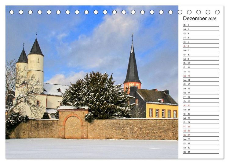 Produktbild: Die Eifel und ihre Regionen - Die Nordeifel (Tischkalender 2026 DIN A5 quer), CALVENDO Monatskalender