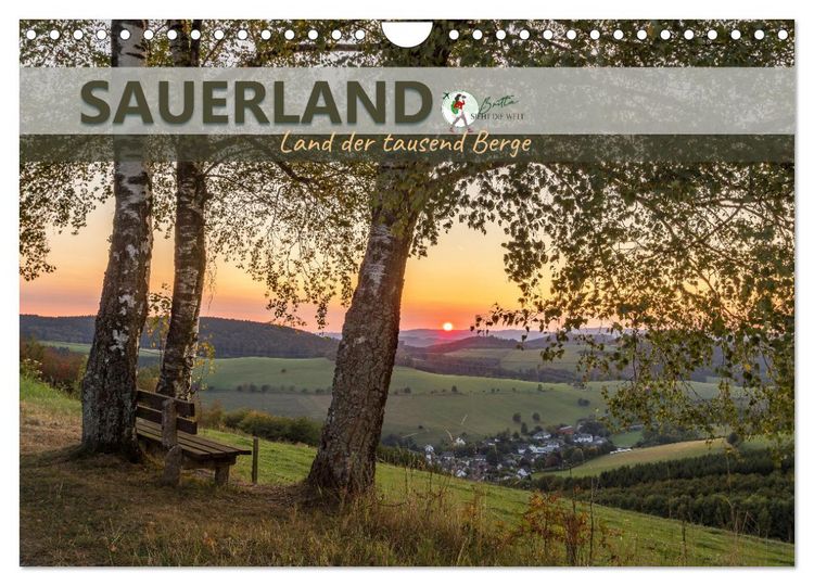 Produktbild: Sauerland - Land der tausend Berge (Wandkalender 2026 DIN A4 quer), CALVENDO Monatskalender
