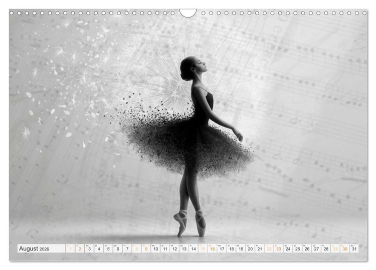 Produktbild: Im Pas de Deux mit der Stille (Wandkalender 2026 DIN A3 quer), CALVENDO Monatskalender