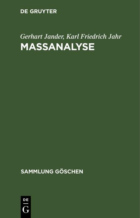 Produktbild: Ma&szlig;analyse