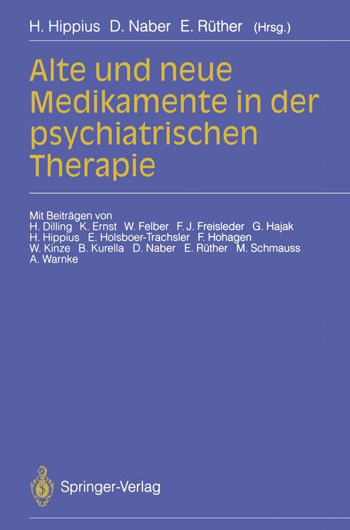 Produktbild: Alte und neue Medikamente in der psychiatrischen Therapie
