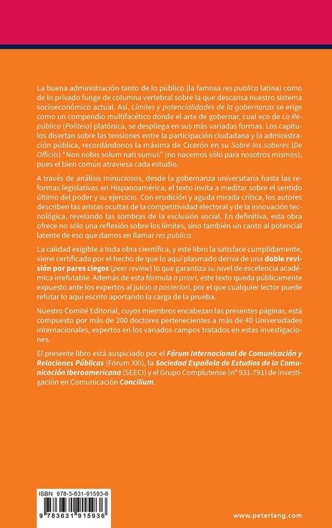 Produktbild: L&iacute;mites y potencialidades de la gobernanza