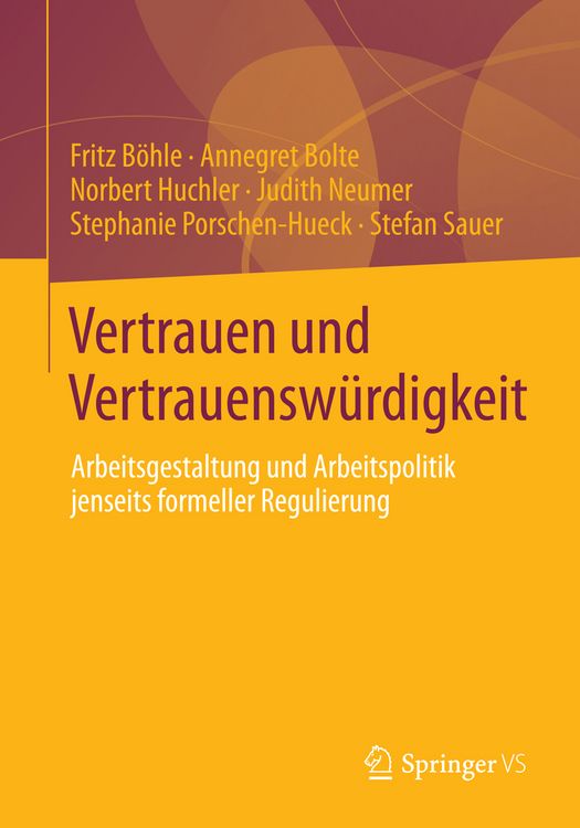 Produktbild: Vertrauen und Vertrauensw&uuml;rdigkeit