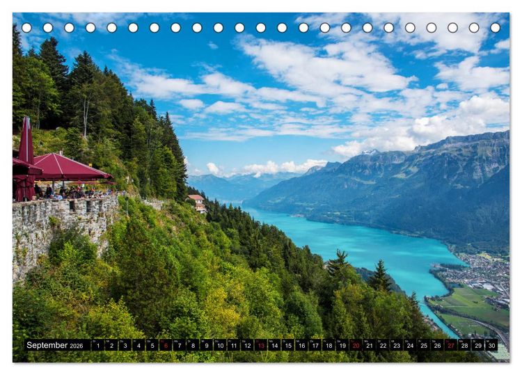 Produktbild: Schweizer Sch&ouml;nheiten (Tischkalender 2026 DIN A5 quer), CALVENDO Monatskalender