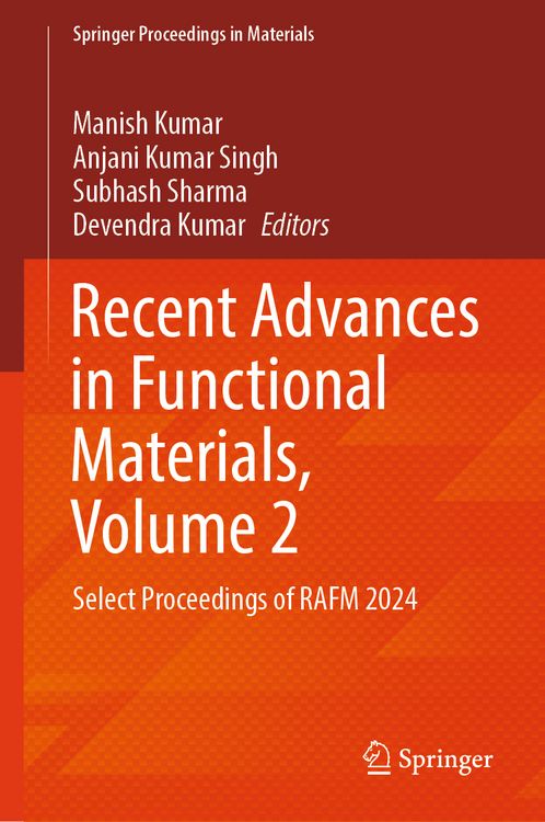 Produktbild: Recent Advances in Functional Materials, Volume 2