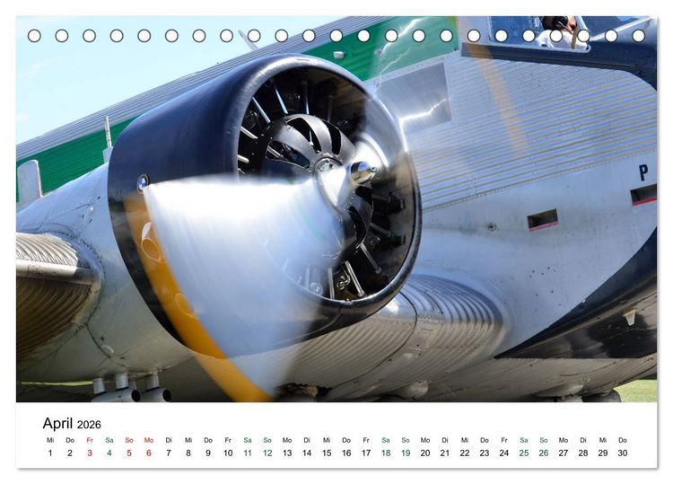 Produktbild: Junkers Ju 52 Die Legende (Tischkalender 2026 DIN A5 quer), CALVENDO Monatskalender