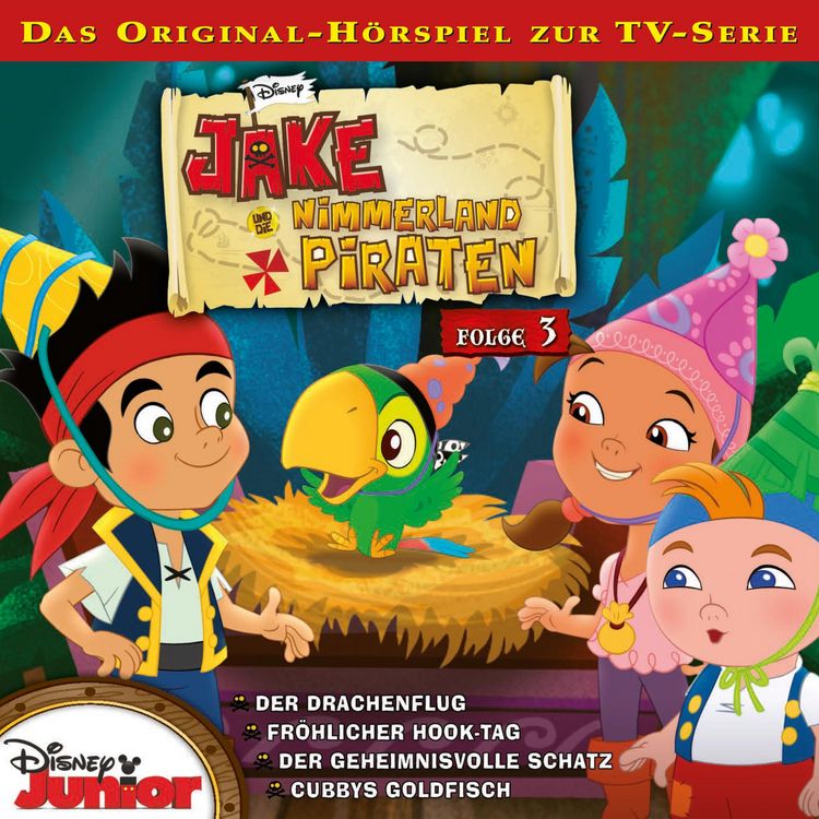 Produktbild: 03: Der Drachenflug / Fr&ouml;hlicher Hook-Tag / Der geheimnisvolle Schatz / Cubbys Goldfisch (H&ouml;rspiel zur Disney TV-Serie)
