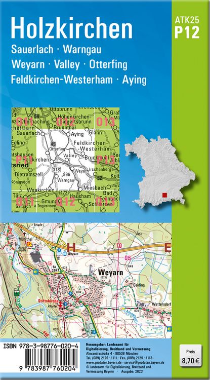 Produktbild: ATK25-P12 Holzkirchen (Amtliche Topographische Karte 1:25000)
