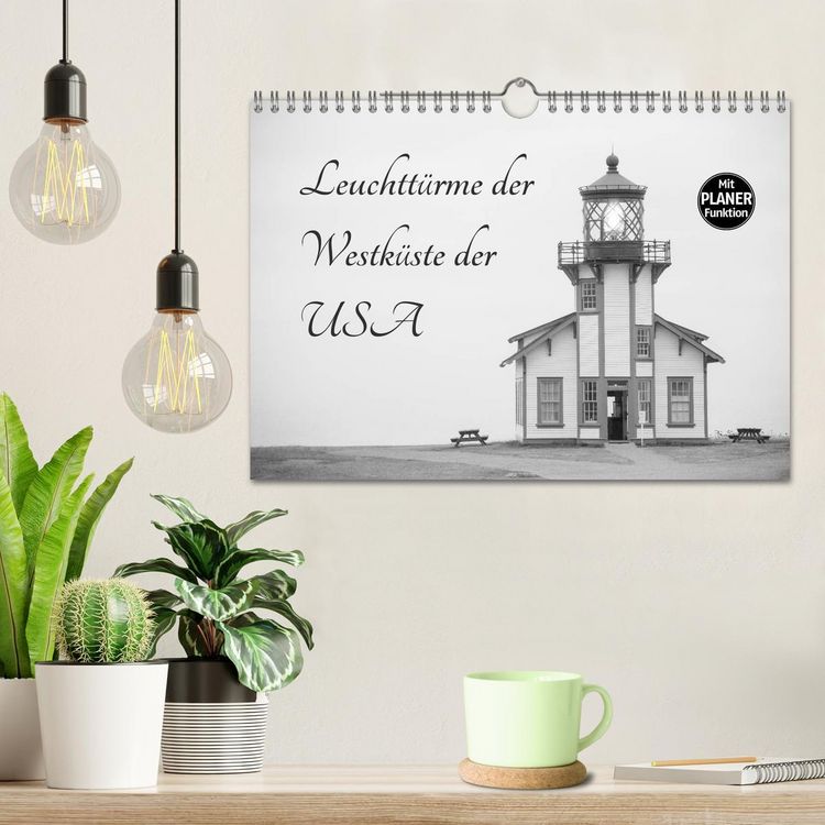 Produktbild: Leuchtt&uuml;rme der Westk&uuml;ste der USA (Wandkalender 2026 DIN A4 quer), CALVENDO Monatskalender