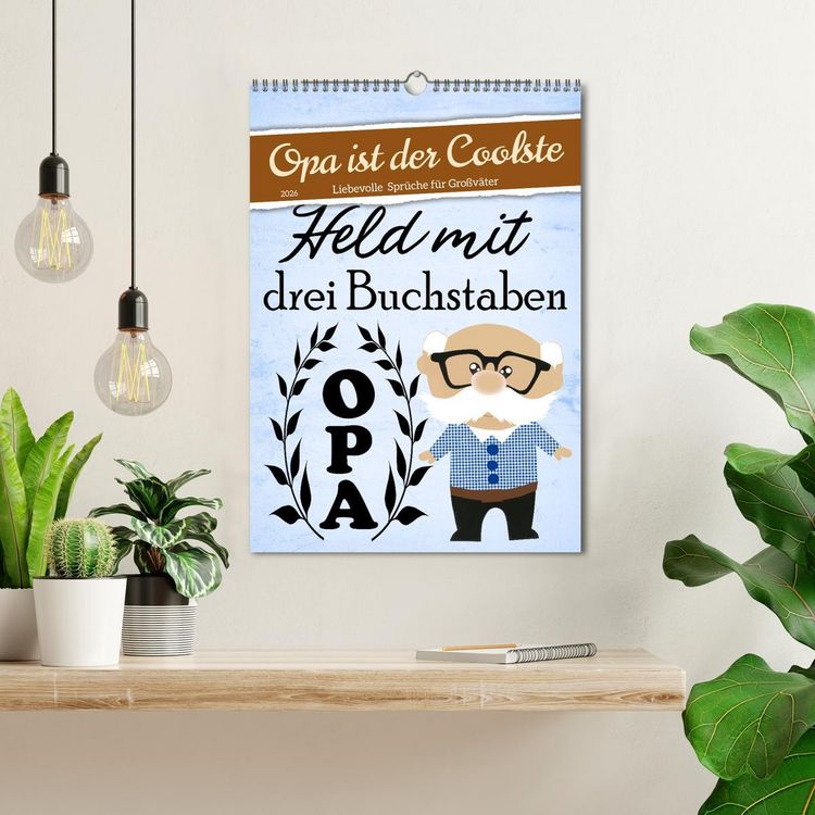 Produktbild: Opa ist der Coolste (Wandkalender 2026 DIN A3 hoch), CALVENDO Monatskalender